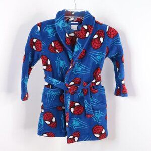 Marvel Amazing Spider-Man 2 Kids Boy's S (6) Plush Fleece Bath Robe